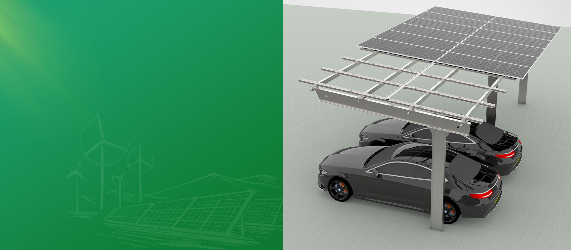 Estructuras de marquesinas solares