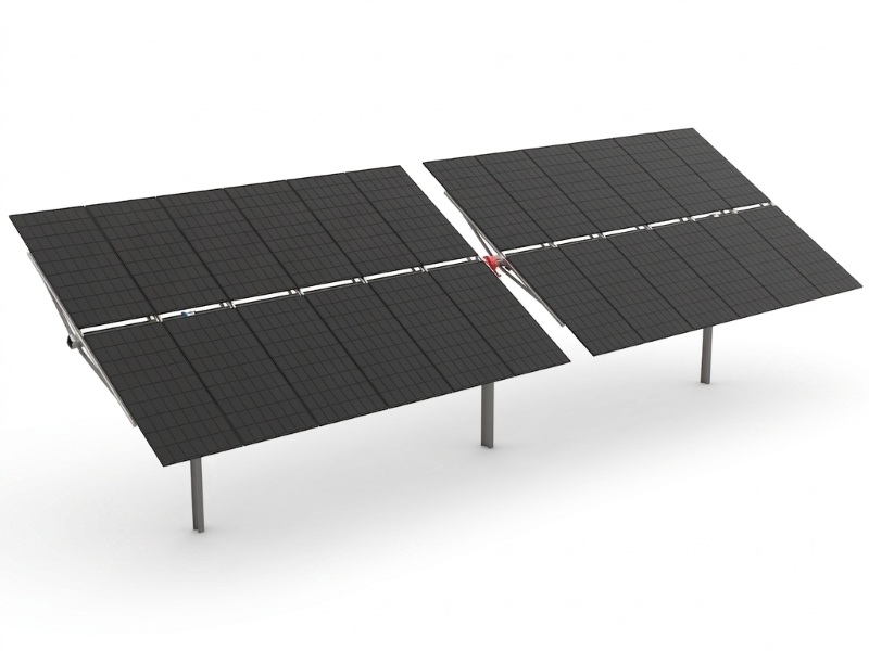 Seguidor solar horizontal de un solo eje 2P