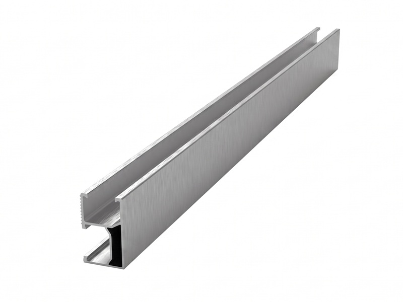 Carril largo de aluminio anodizado para paneles solares fotovoltaicos de 4800 mm